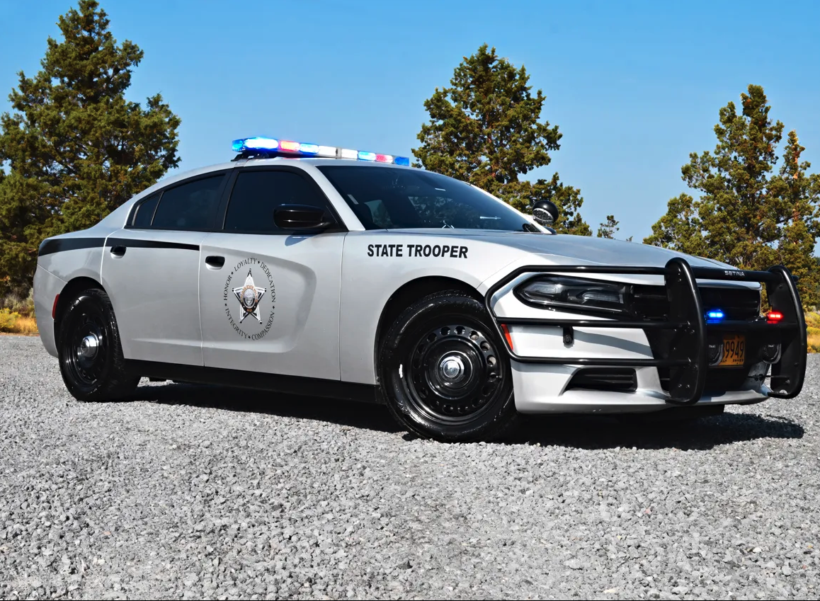 Honda with three flat tires after spike strip deployment, goes six miles before stopping