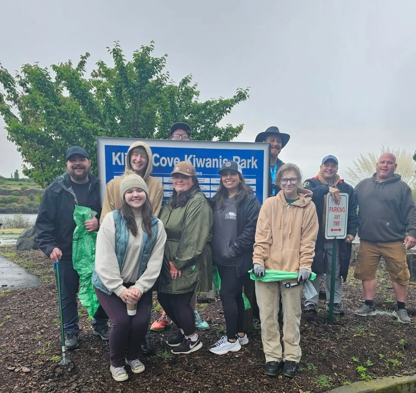 Earth Day volunteers make a clean sweep of Riverfront Trail 
