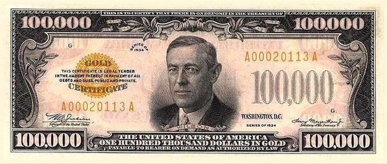 Nichols &amp; Cents: The $100,000 bill