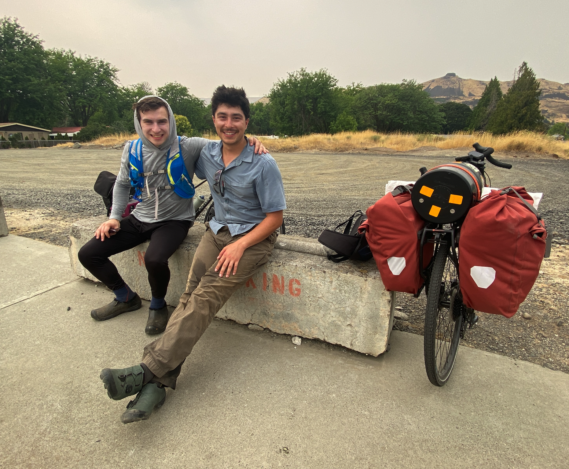 As TD Sizzles at 100 Degrees Two Cyclists Chase Adventure Toward Yellowstone