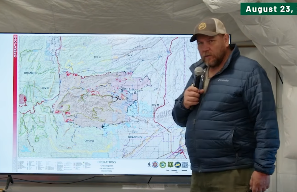 Grasshopper Fire holds at 76% containment as crews strengthen southwest perimeter