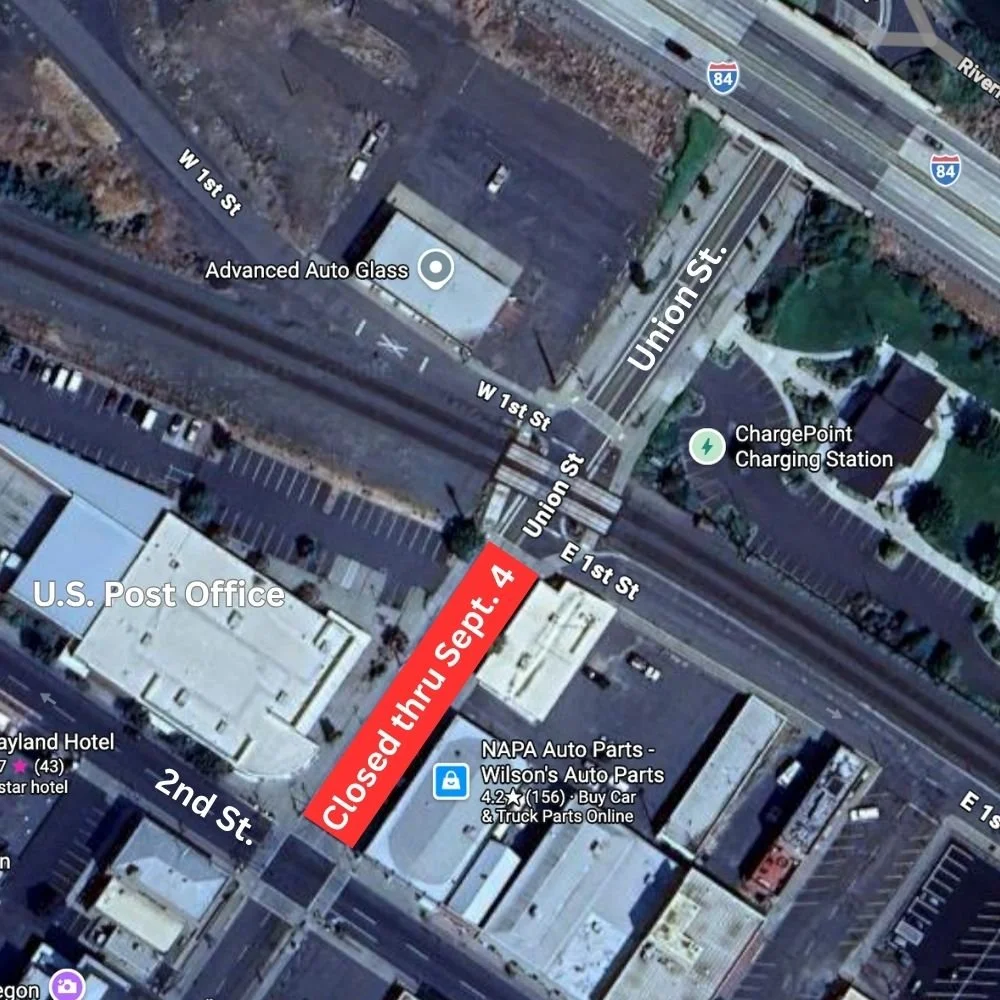 Union Street Near Post Office Closed Through Sept. 4