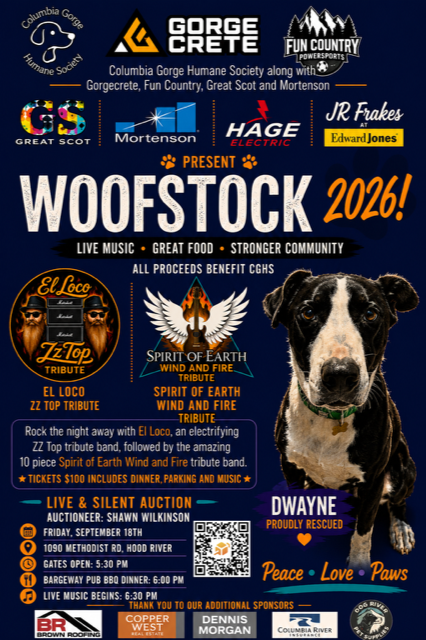 Woofstock 2026 Rocks Hood River to Raise Money for Gorge Shelter Animals