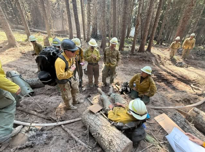 Hot, Dry, Gusty Weather Challenges Grasshopper Fire as Containment Holds at 76%