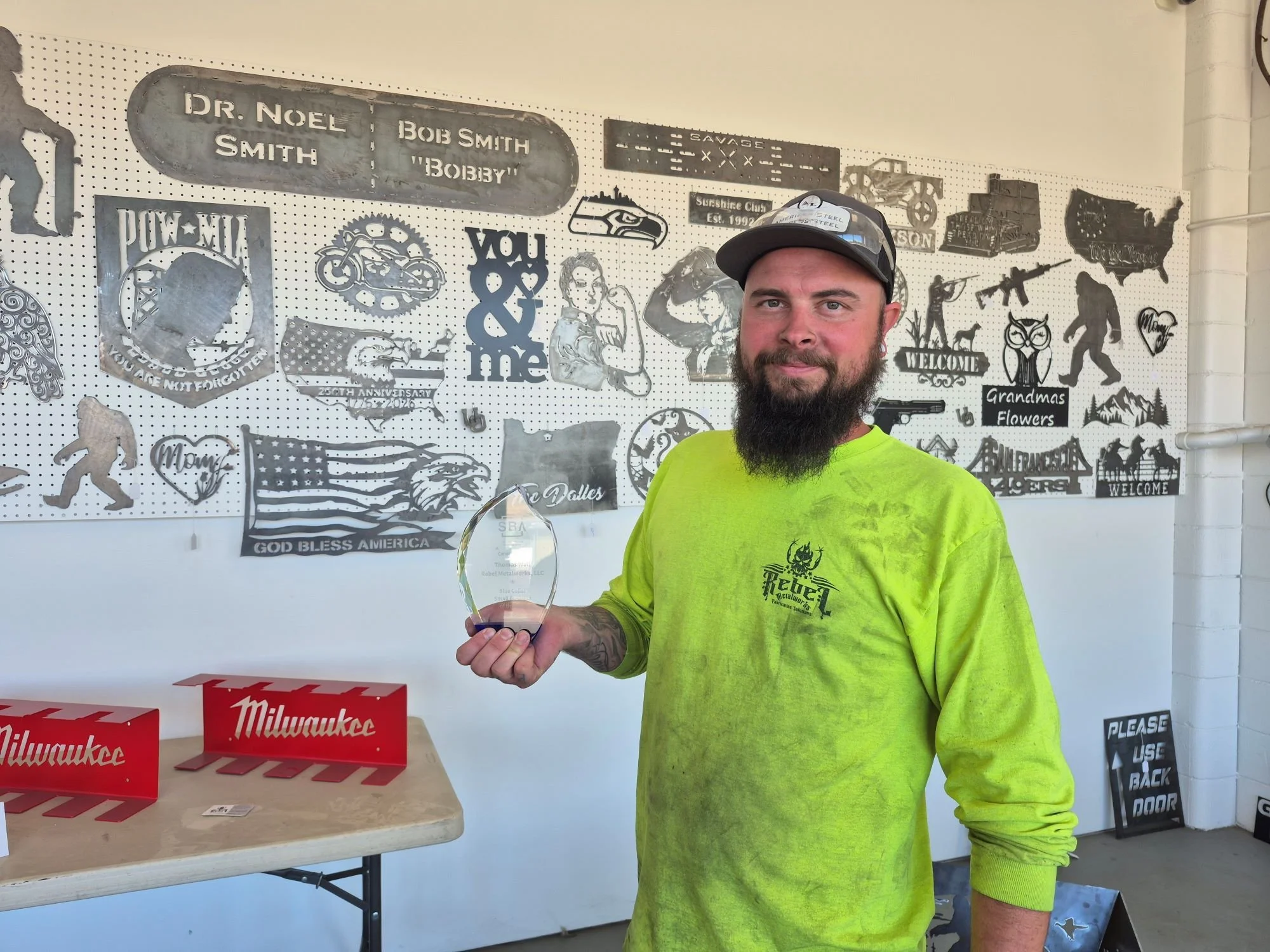 Rebel Metalworks Named Oregon SBA Small Blue Collar Business of the Year