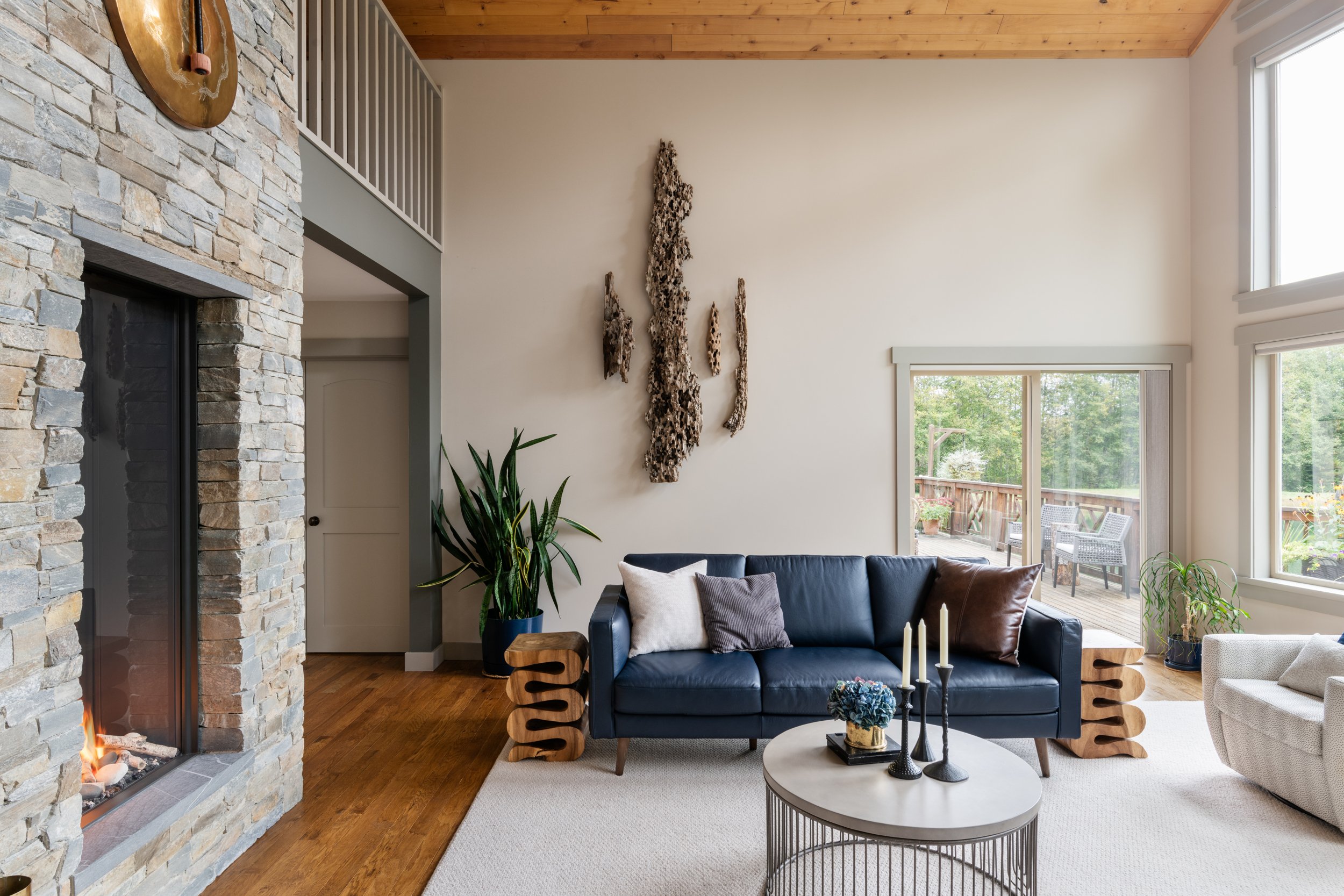 double sided fireplace