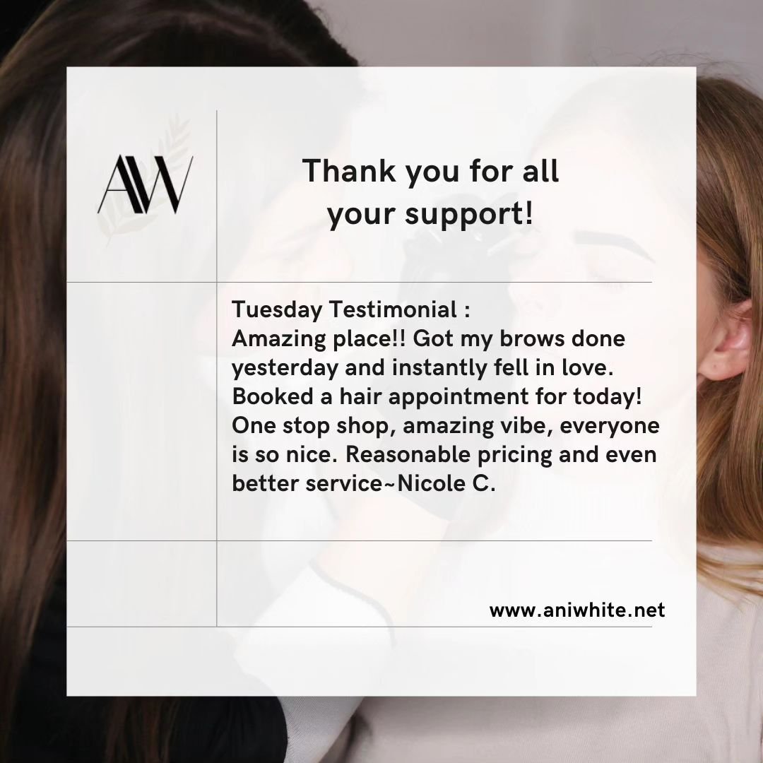 Welcome to Testimonial Tuesday! 
We value feedback from all our beauties!
Share your experiences and feedback with us today.
HAPPY TUESDAY!!