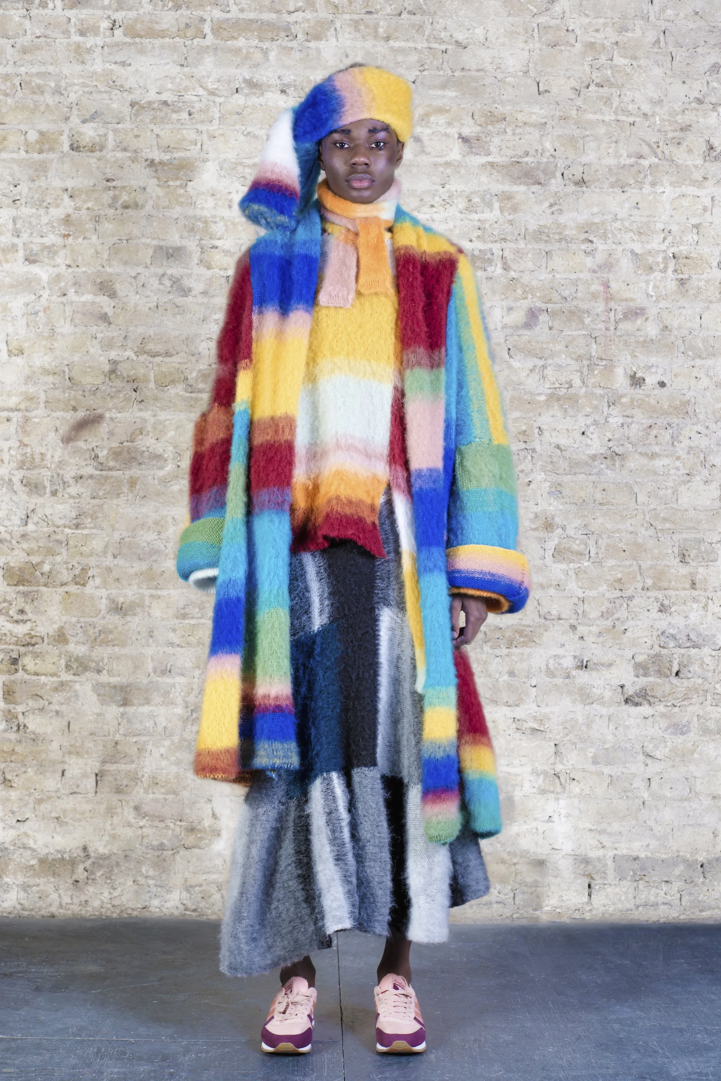 brushed mohair cardigan