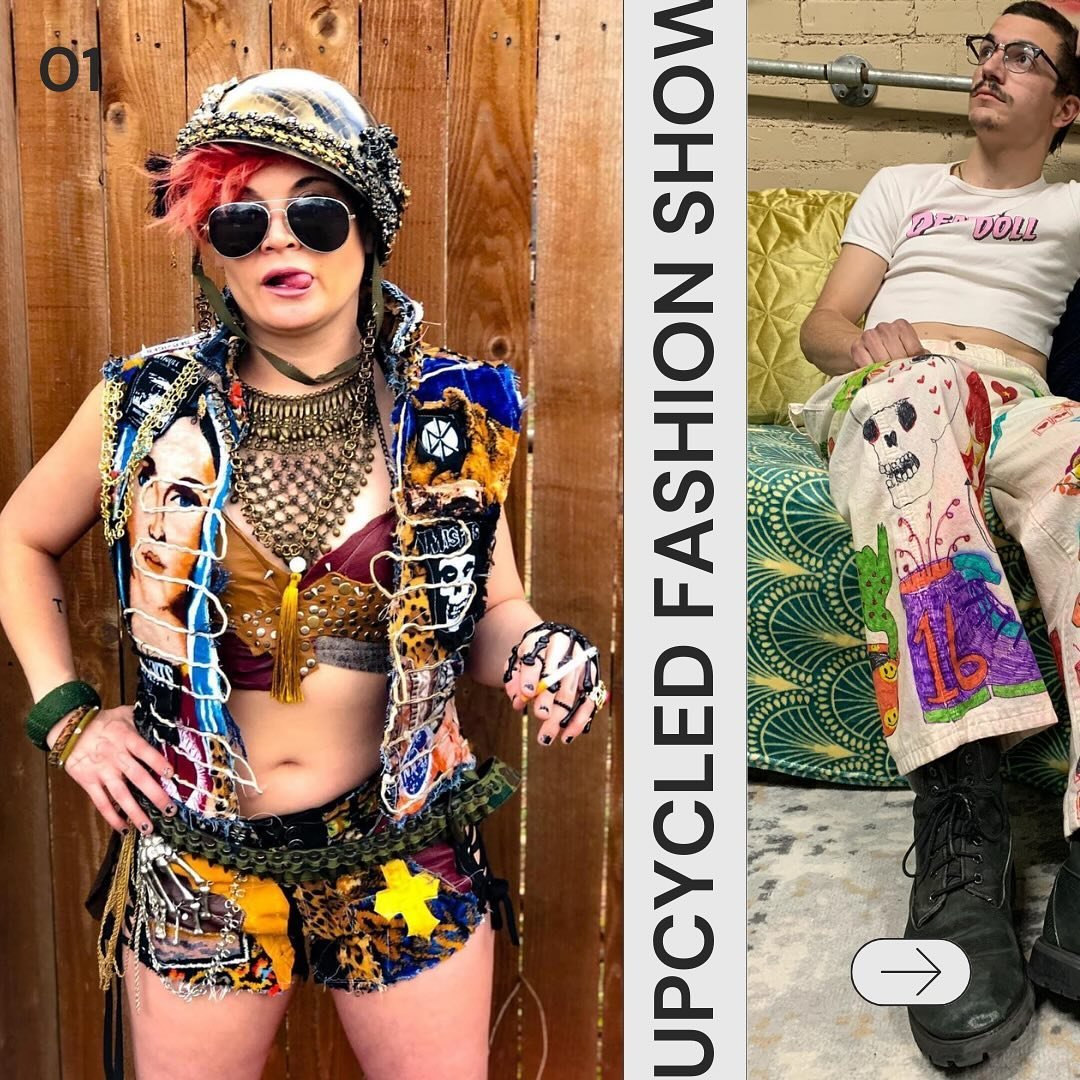 Upcycled Fashion Show 
4/20, 7pm

Kick off Earth Day Weekend with Dig It artists @lechuzablancavintage, @eatbadart, @ameliesanomaliesart, @tzunami_fish &amp; @dtm_haus showcasing their upcycled creations!