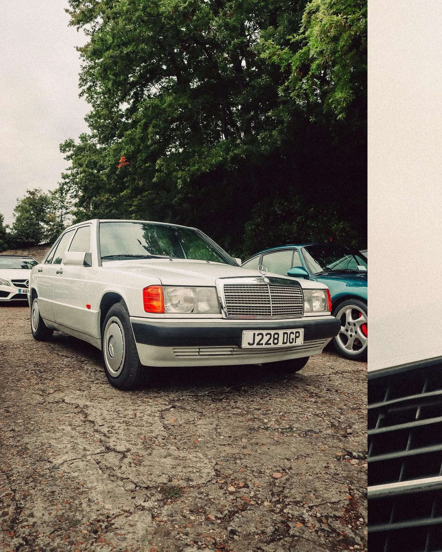 &lsquo;89 in London pulling Benz up, Type it in, Google&rsquo;s your friend bruh. 🌟 190E spotted at @brooklandsmuseum&rsquo;s German Car Day in September.