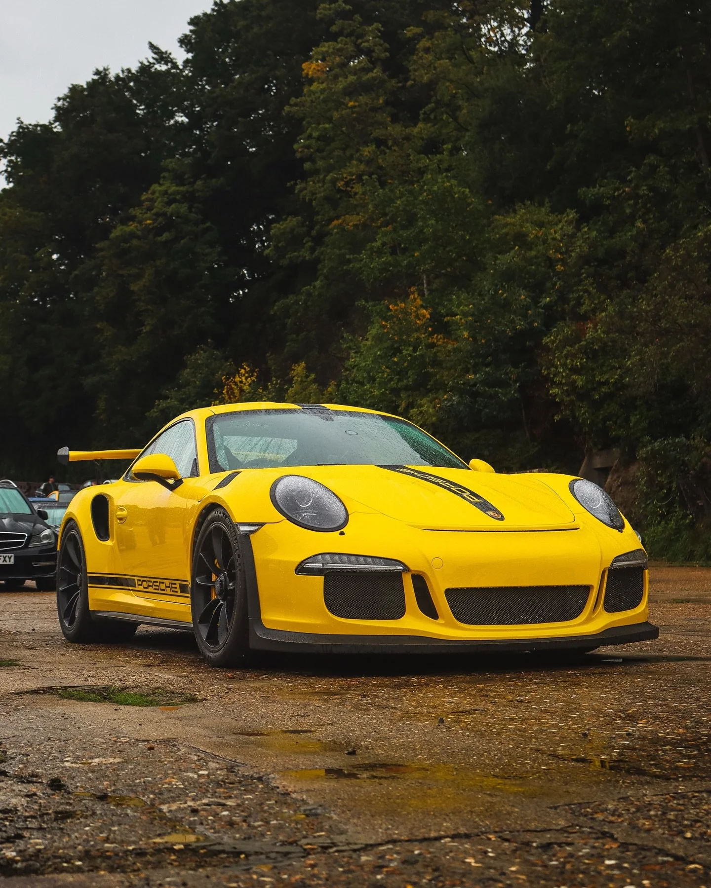 Buzzes past, stings heavy. 🐝 GT3RS at @brooklandsmuseum&rsquo;s German Car Day in September.