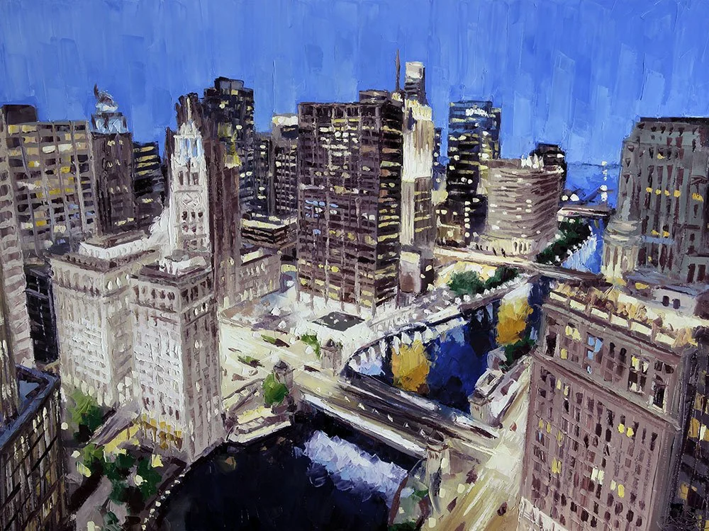 Chicago River Over Michigan Ave