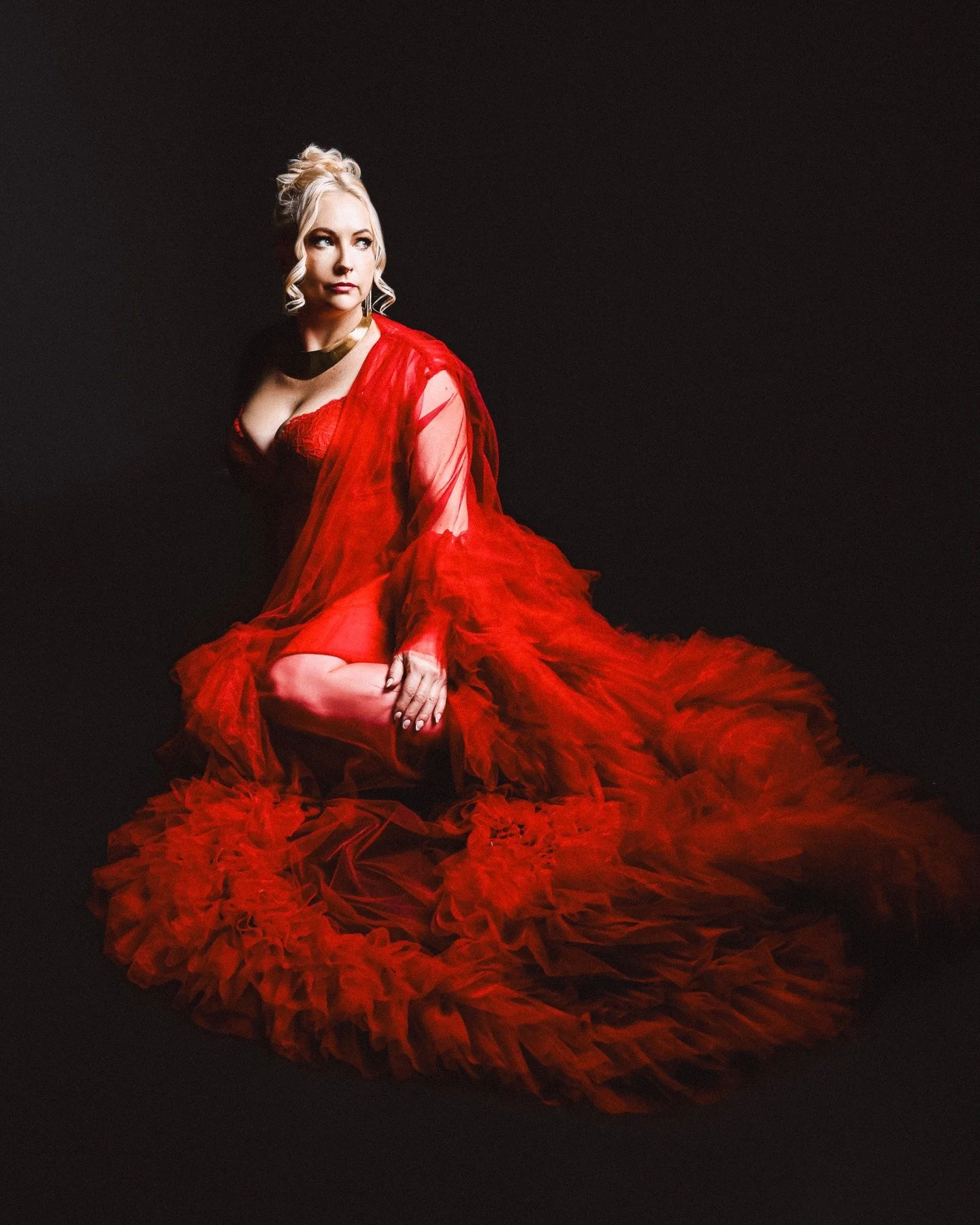 Celebrate your story in our elegant red gown, part of our studio&rsquo;s beautiful wardrobe collection. ✨

With a range of gowns and dresses available for clients to wear, we style each session to reflect your unique story and transform your moments 