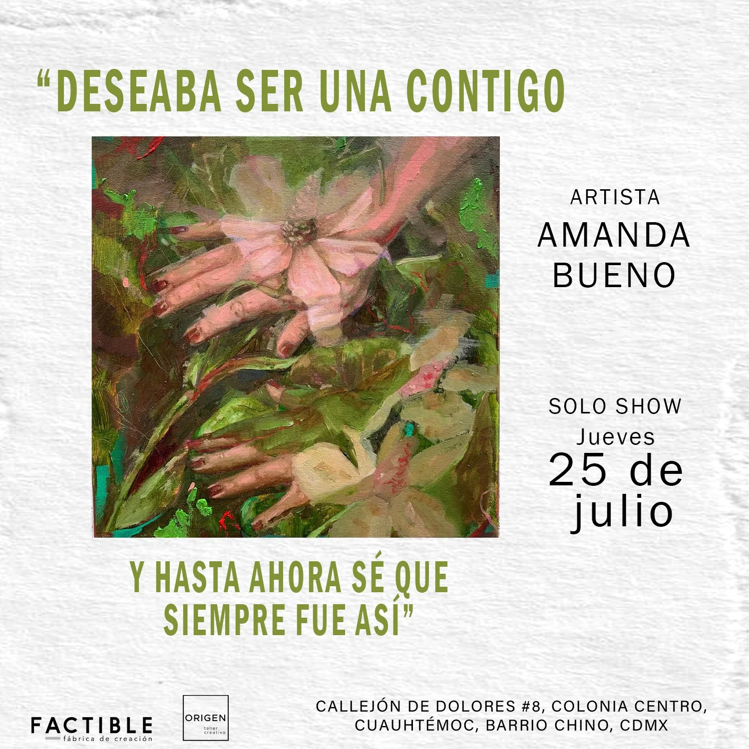 SOLO SHOW-AMANDA BUENO