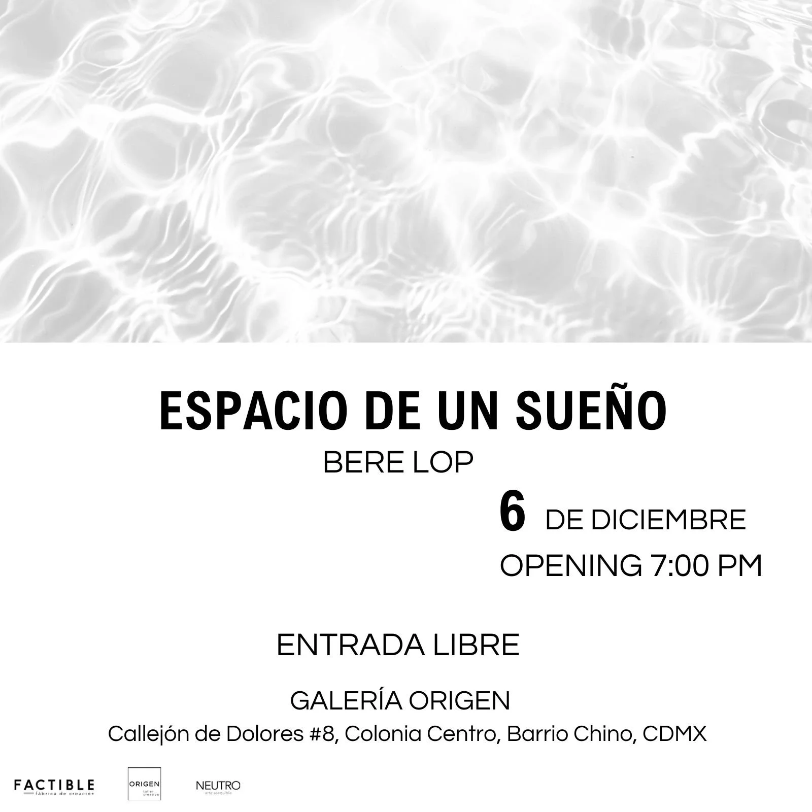 EXPOSICIÓN ESPACIO DE UN SUEÑO