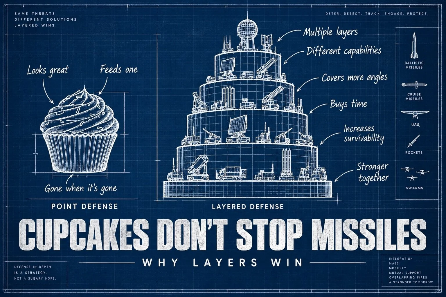 Cupcakes Don't Stop Missiles: Why Layers Win