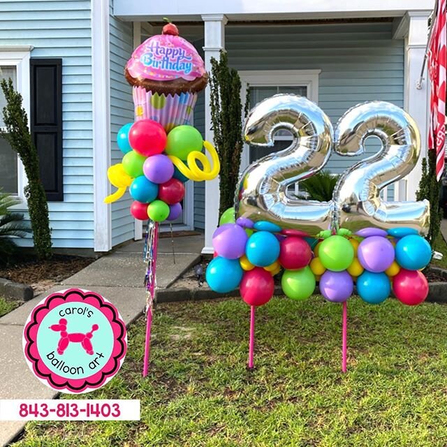 Celebrate someone&rsquo;s birthday in style! Check out all the fun balloon designs we can do. Or bring us your idea! We are happy to make your own idea come to life! Just call Carol! #carolsballoonart #balloonart#balloonartist #birthdayparty #charles