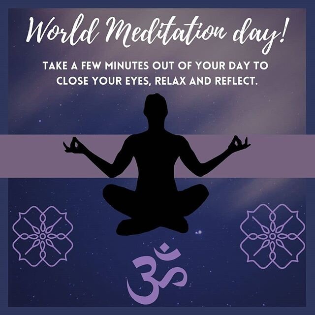 It's World Meditation Day! Don't forget to breathe. Take a few minutes out of your day to close your eyes, relax, and reflect. #worldmeditationday #yogadayus #yogaforall #meditation