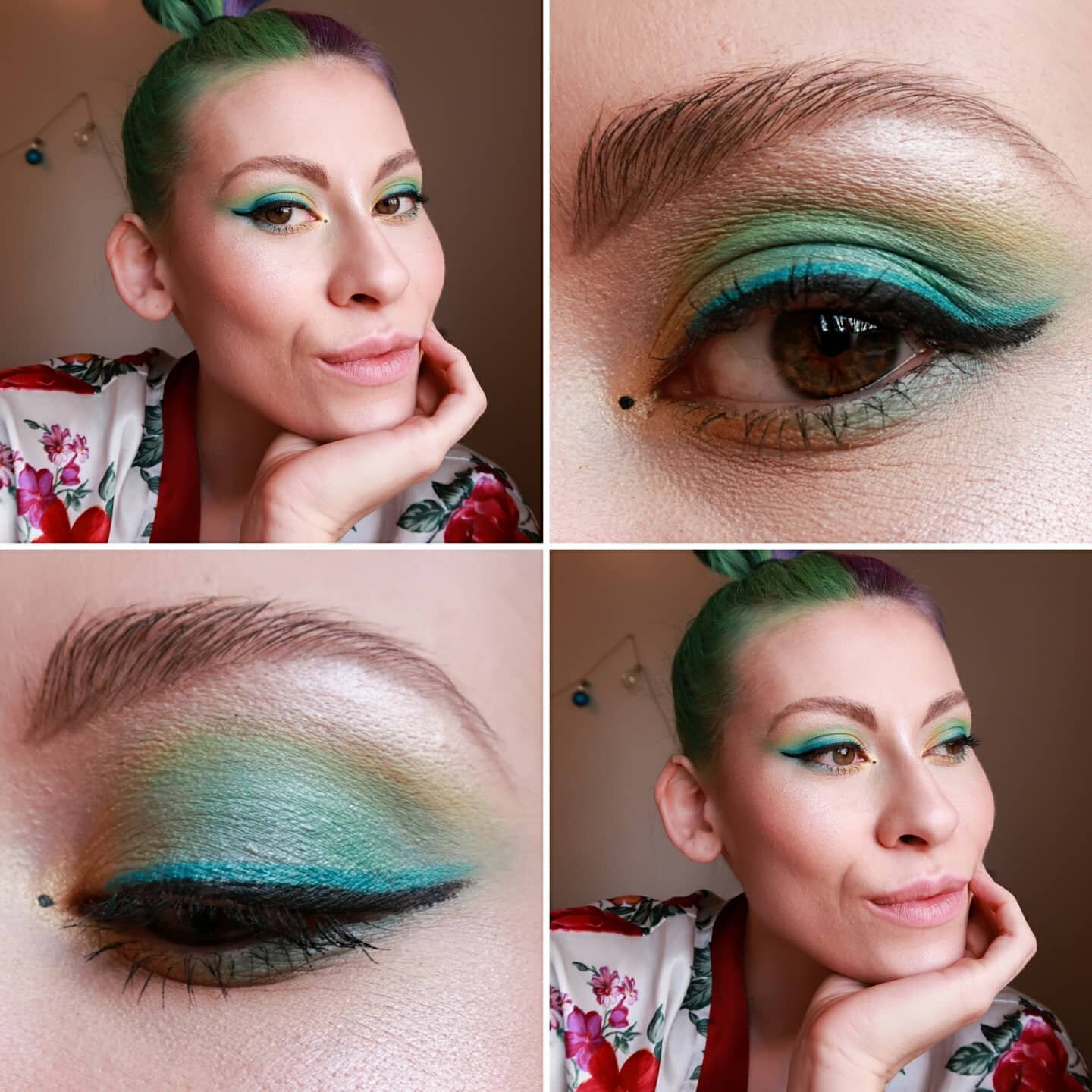 If a face is a canvas and makeup a medium, then all exhibits are for a limited time only. 
.
.
.
#makeuplook #makeupideas #eyemakeupideas #eyeshadowlook #eyeshadowideas #greeneyeshadow #makeupinspiration #eyemakeup #ukblogger #ukbeauty #under1k #ukbe