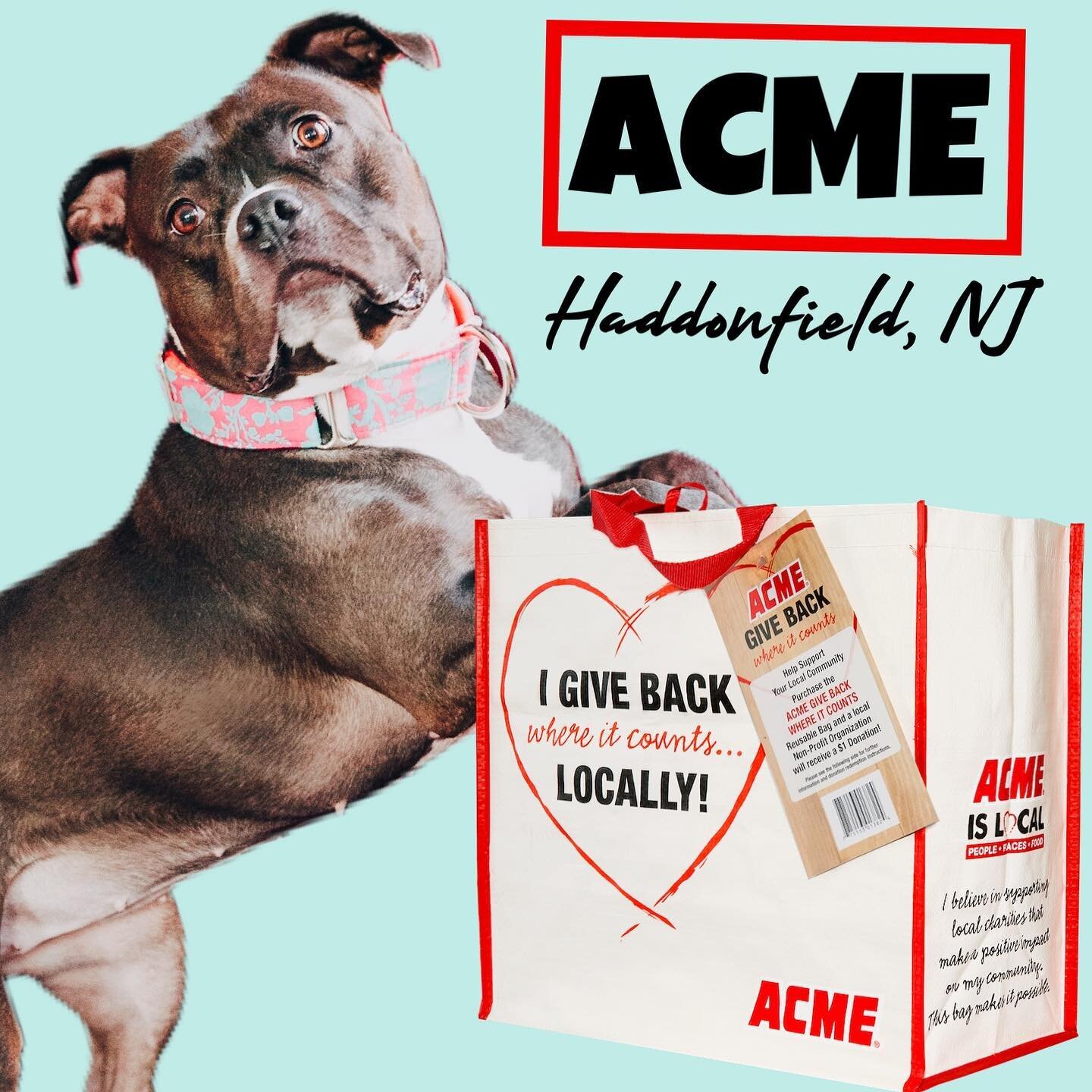 Bailey wants to remind everyone that all of March - if you are in the south jersey area, ACME in Haddonfield, NJ will donate $1 to us for every reusable bag sold! 

All our fundraising at this time will be to support local shelter bullies with medica