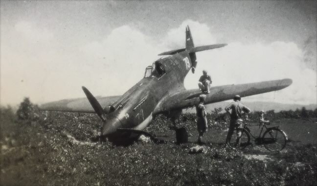  n the weeks before the attack on Pearl Harbor, there was many a training accident. Not too many dull moments for a crew chief, patching up and salvaging the planes that would soon make history worldwide. Frank notes in his diary that this P-40, flow