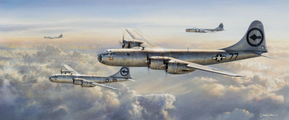  Now that the large painting had been completed, the process of making decisions about prints, editions, etc. had to be made. My original intention was to do an additional pencil drawing of ‘Bockscar’, to accompany the Enola Gay painting, but after s