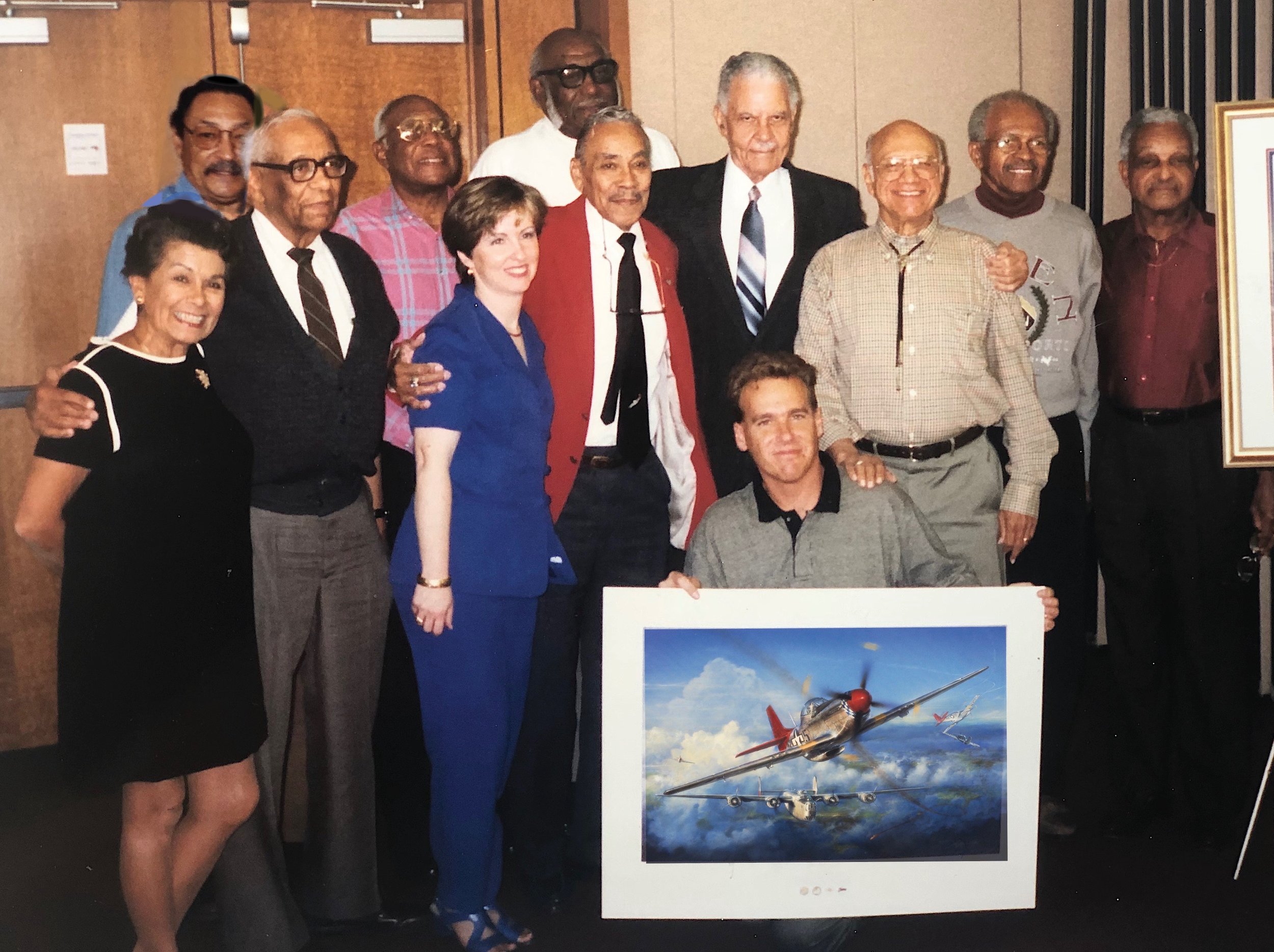  It was indeed a great honor to have the participation of numerous veterans of the Tuskegee Airmen in signing prints of Red Tail Angels.&nbsp;  My friend Col. Paul Ortiz had arranged a couple print signing sessions on the East Coast, the first of whi
