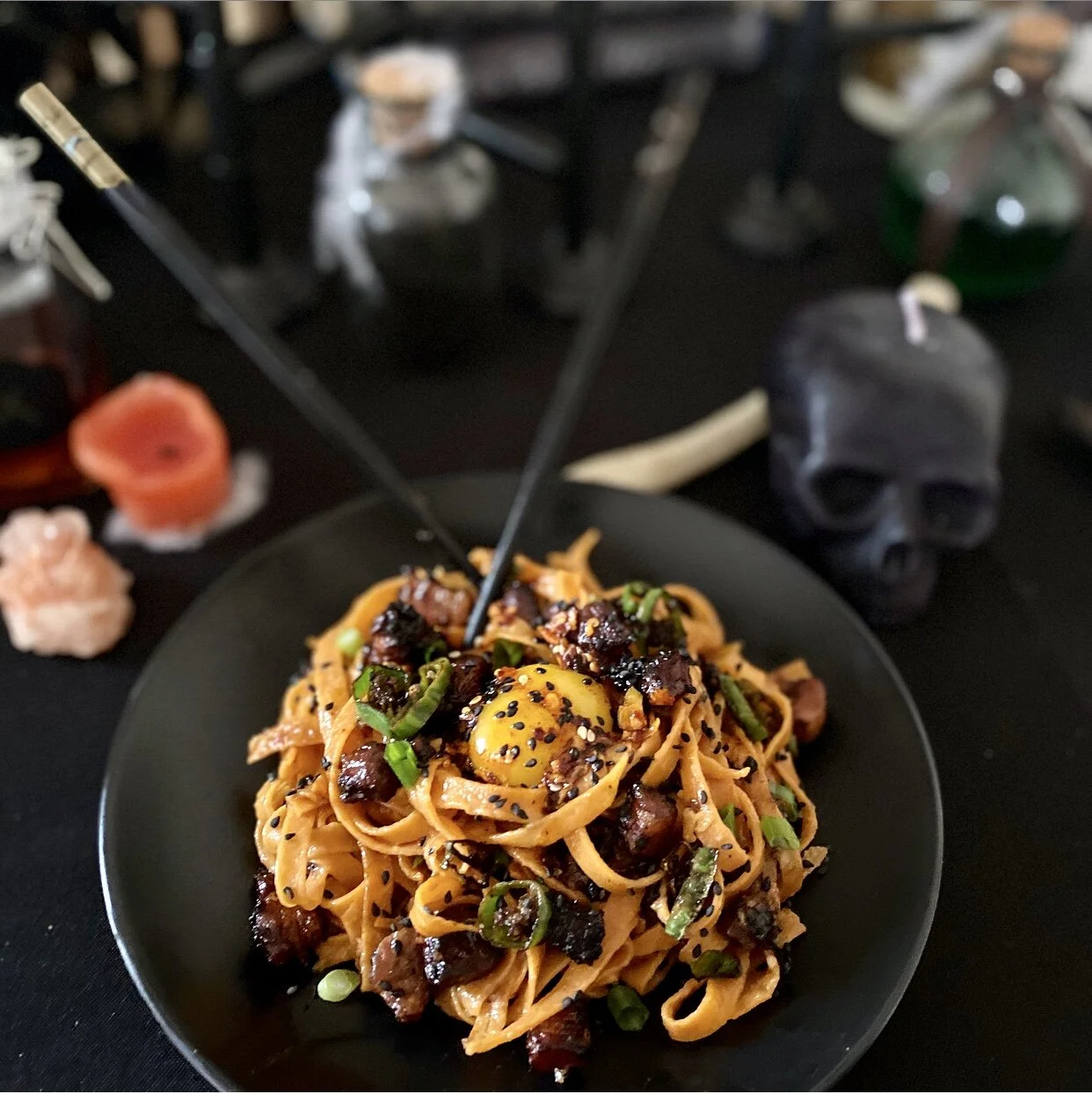 Spooky Spicy Carbonara