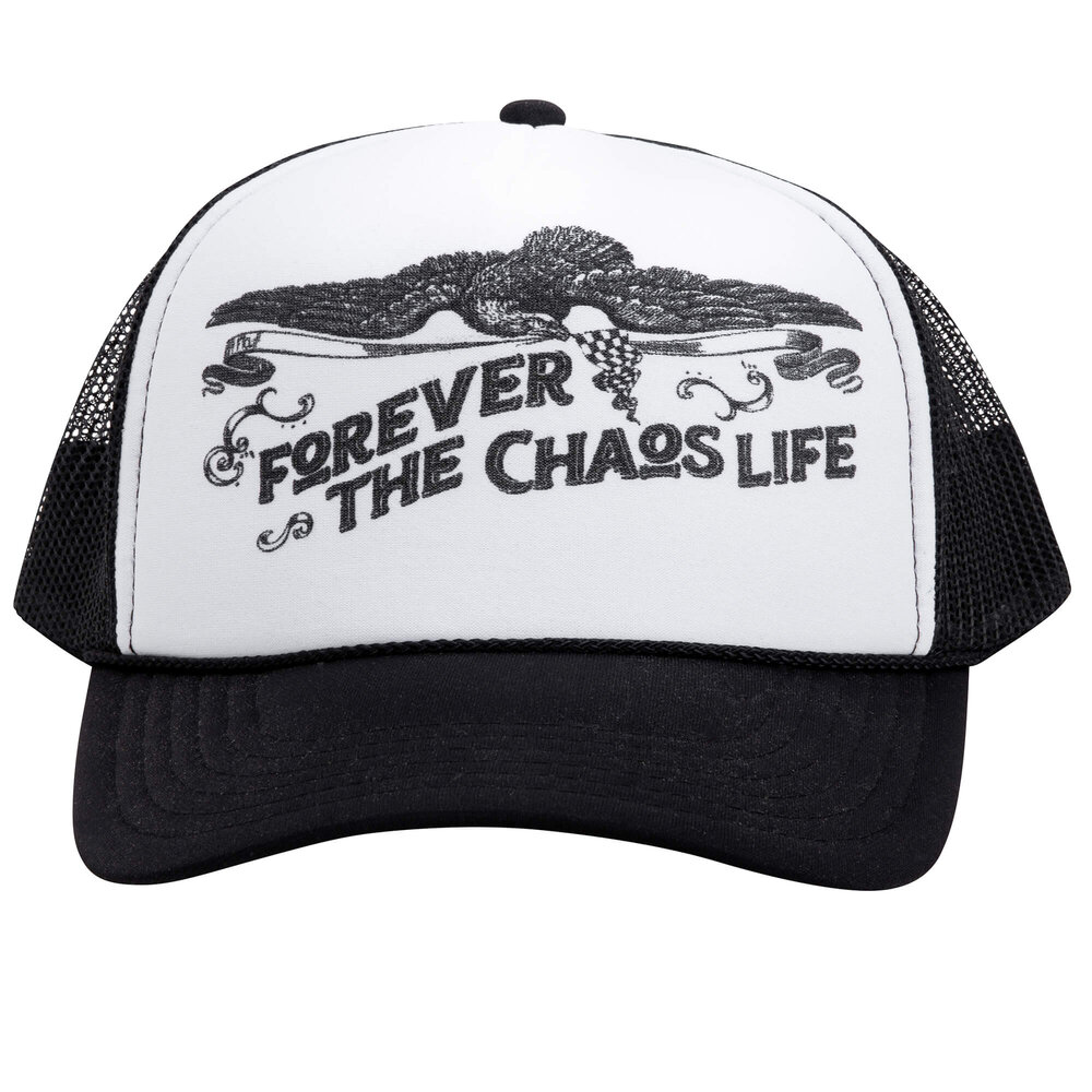 FTCL Racing - Otto Trucker Hat Black & White — FOREVER THE CHAOS LIFE | Schiebermützen