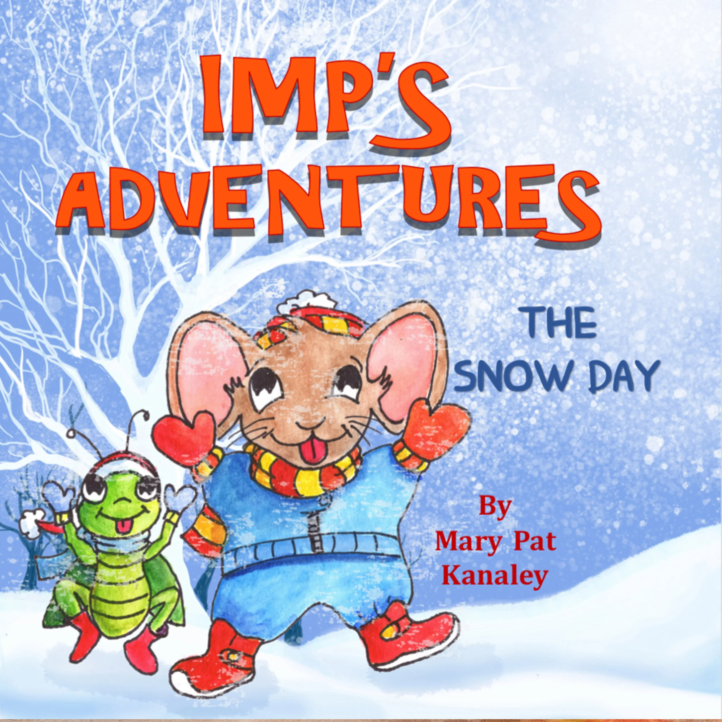 t’s snowing! Imp’s sister Mia and all her friends are off from school. It’s a SNOW DAY. Everyone is excited to make snow angels, snowmen and build snowball forts. Imp and his pet grasshopper, Hopper, can’t wait to join in the fun… but the others thin