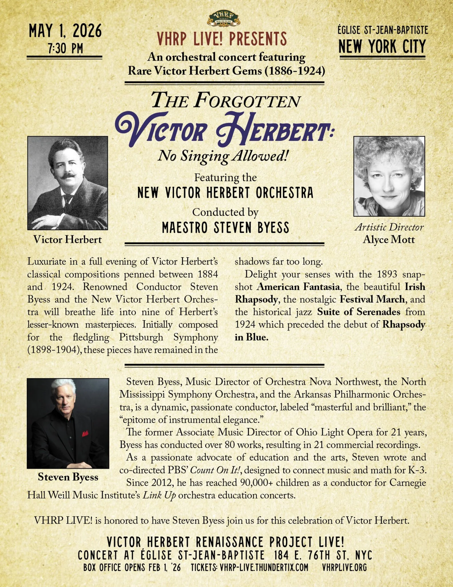 The Forgotten Victor Herbert: No Singing Allowed