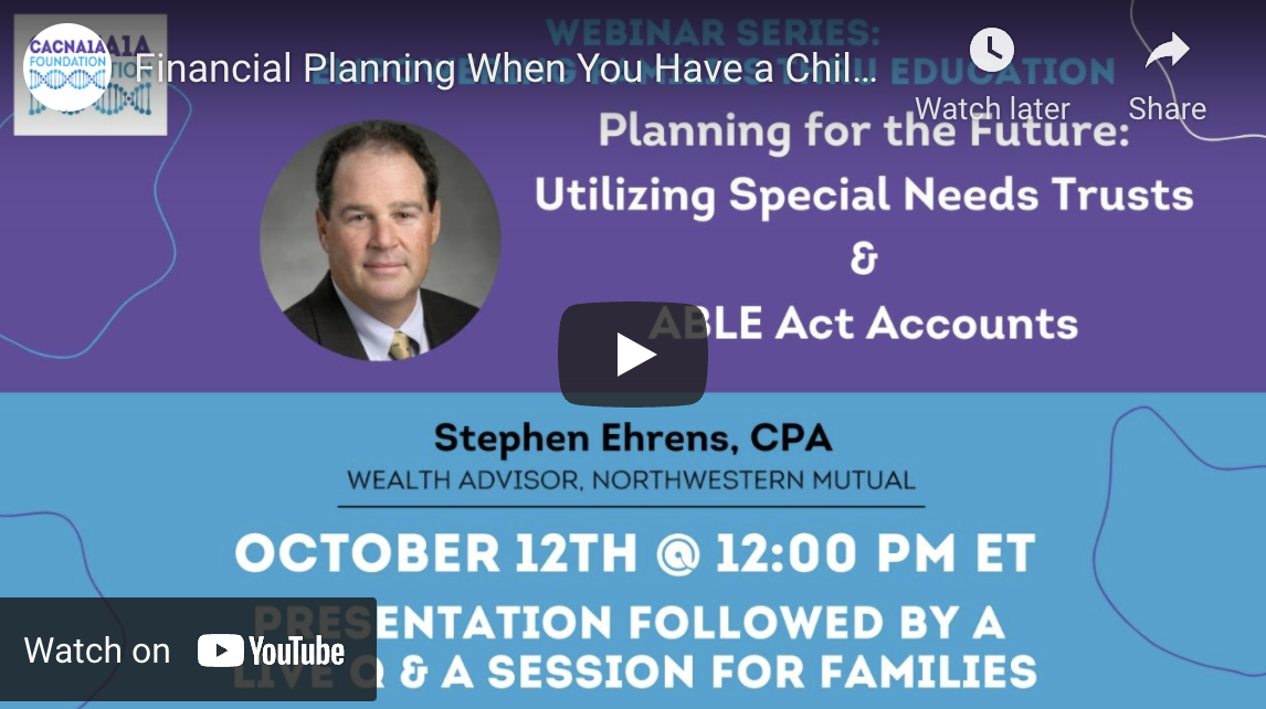 Planning for the Future: Utilizing Special Needs Trusts &amp; ABLE Act Accounts