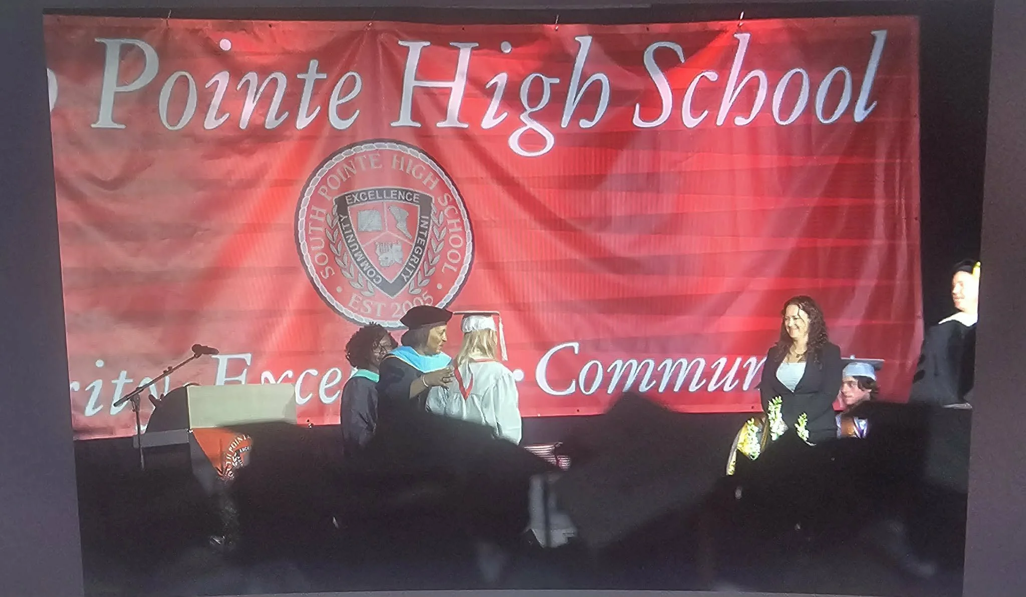 Destiny's 12th-grade graduation. She took occupational classes, which focused on life skills, but they counted as special education classes. 