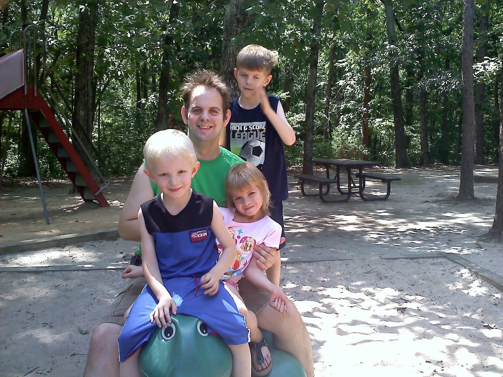 Dad and the younger kids (the oldest brother took the picture)