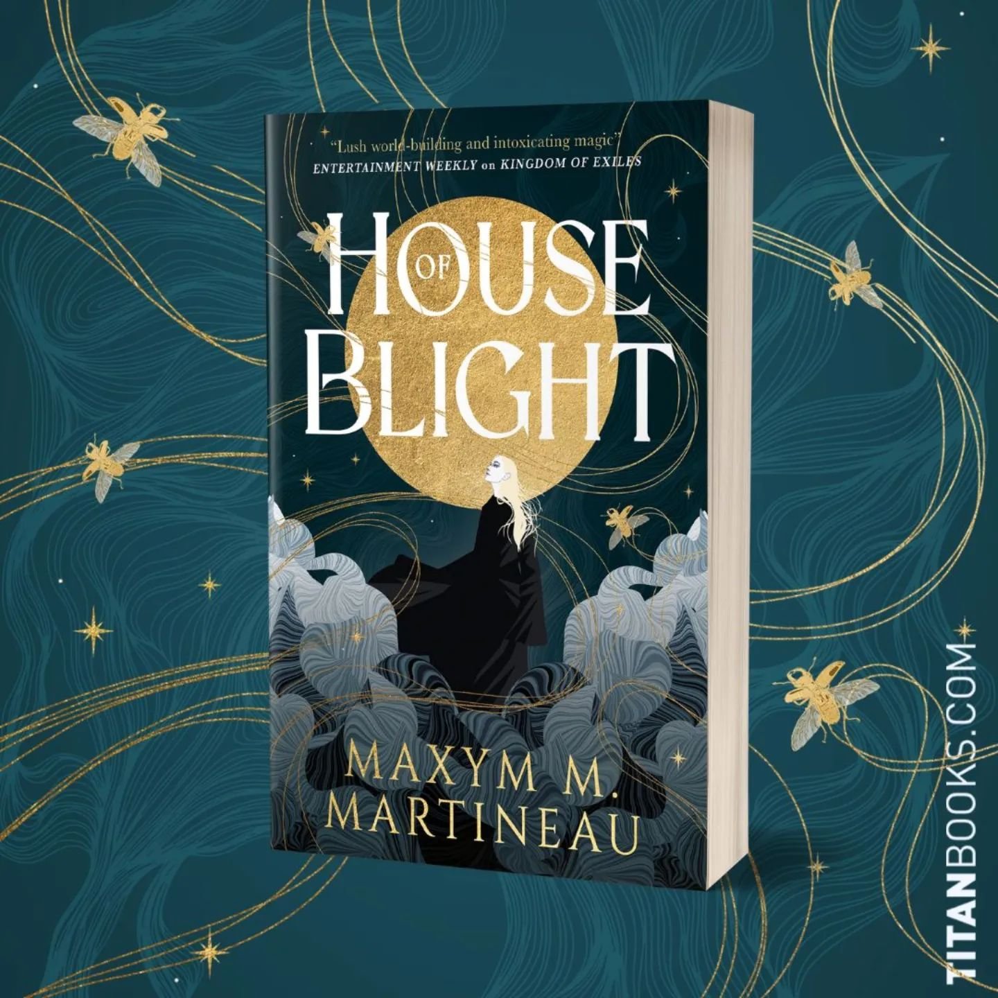 I&rsquo;m THRILLED to share with y&rsquo;all the stunning UK cover of HOUSE OF BLIGHT! 🦋🥀🖤

I can&rsquo;t get over how beautiful it is and how Edira looks with the golden threads and beetles. It&rsquo;s absolute perfection, and I&rsquo;ll hear not