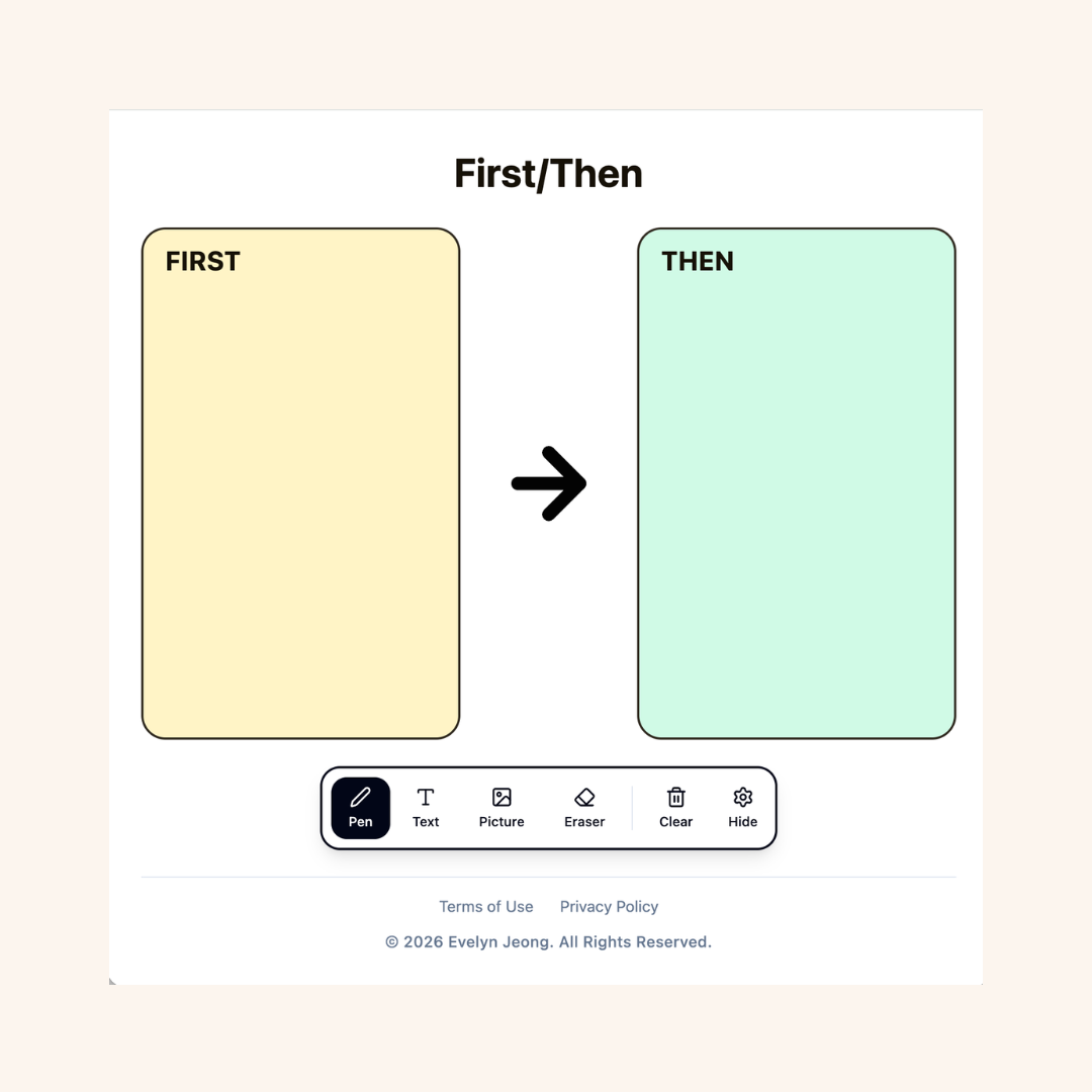 Parent/BCBA/BT - First/Then Board (FREE)