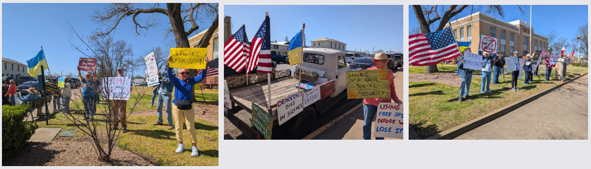 The second weekend of exercising our right to protests……Saturday, March 15, 2025.