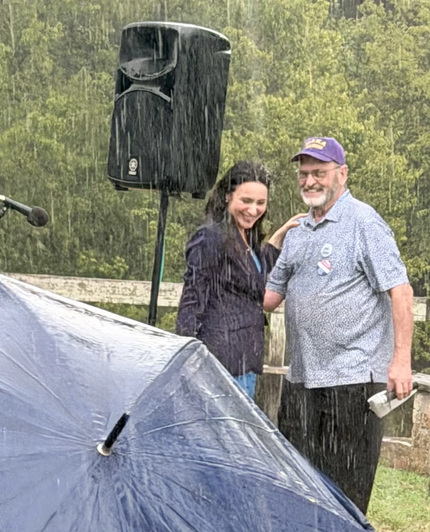 Gina Hinojosa with Jerry Vaclav, GCDP county chair