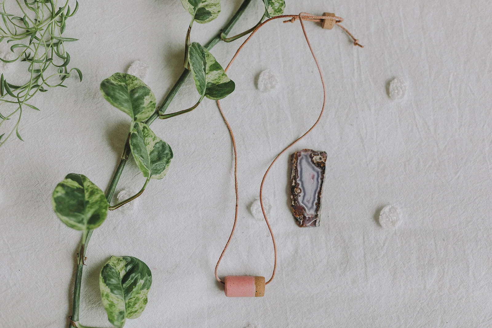 Mini Dipped Bead Necklace