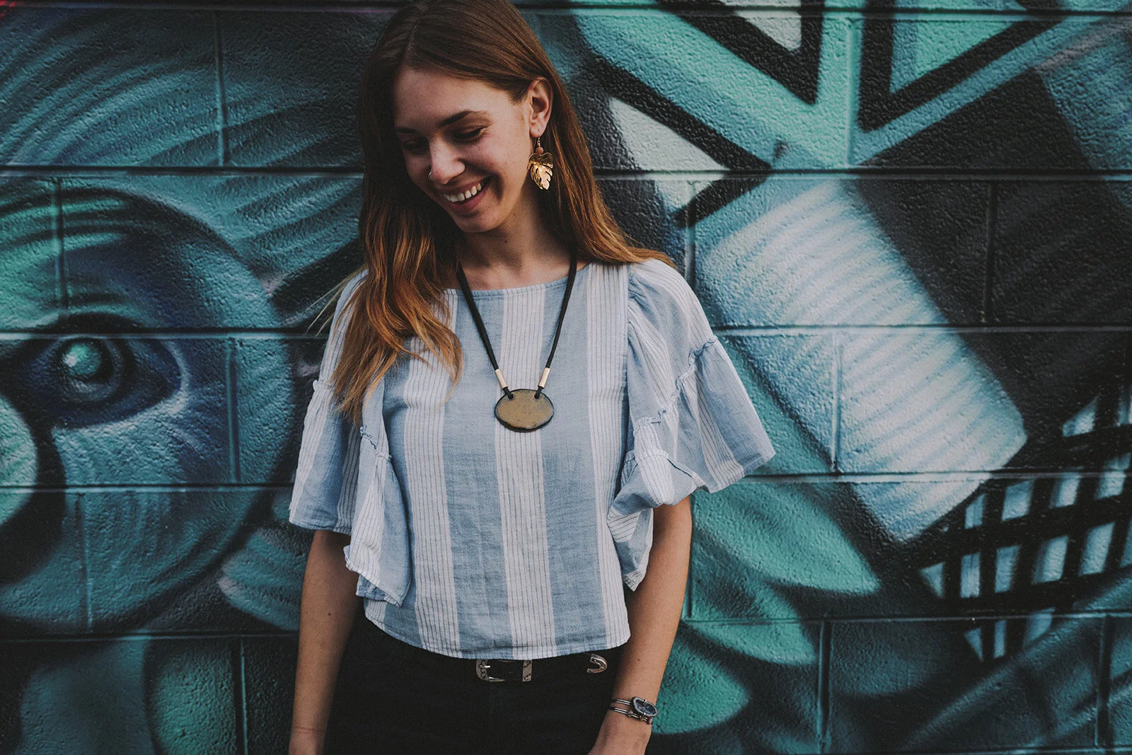 Bronzed Indigo Necklace