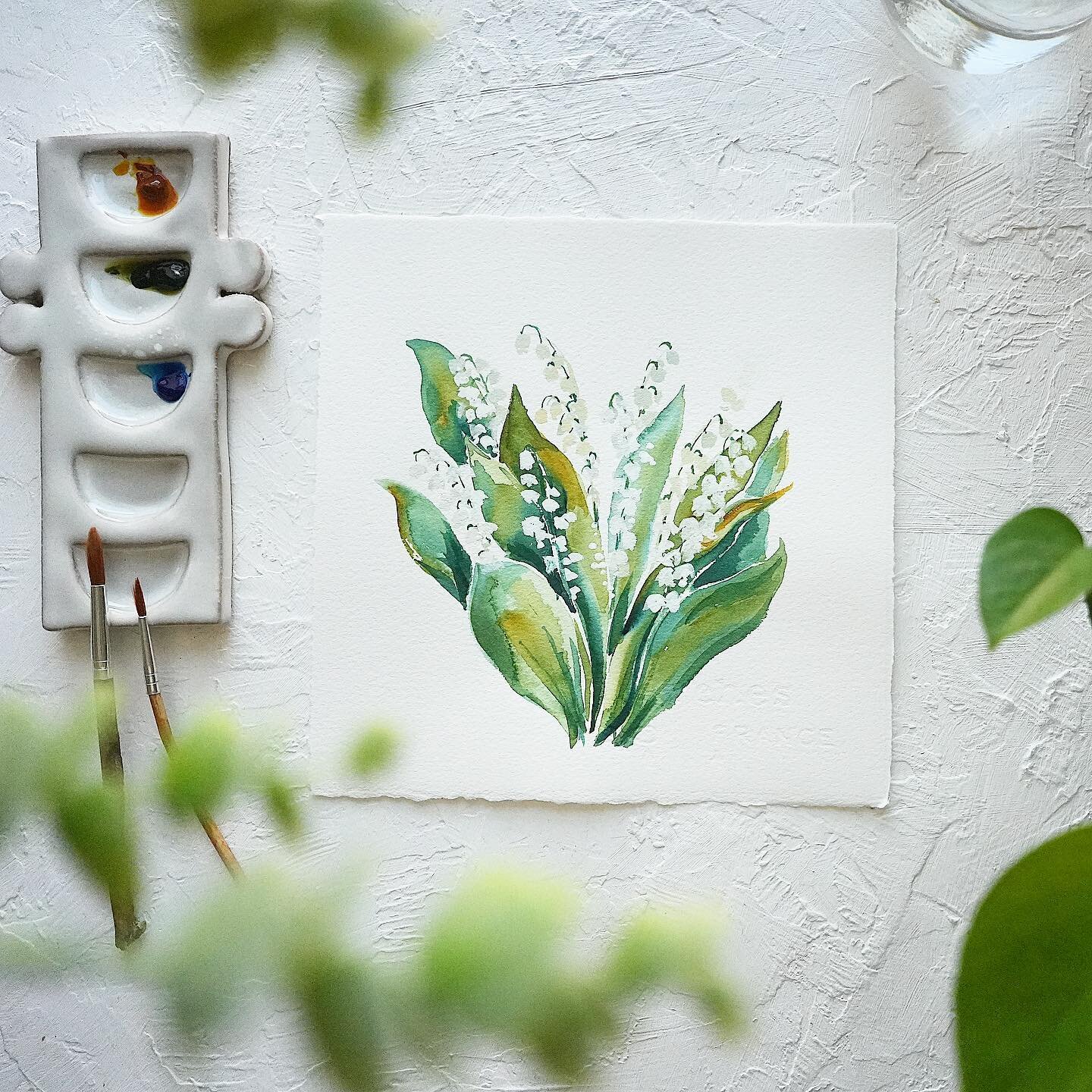 I love this Lily of the Valley painting! 🤗 it&rsquo;s been a while since I released a print collection and I think it&rsquo;s about time&hellip;🖼️ #watercolor