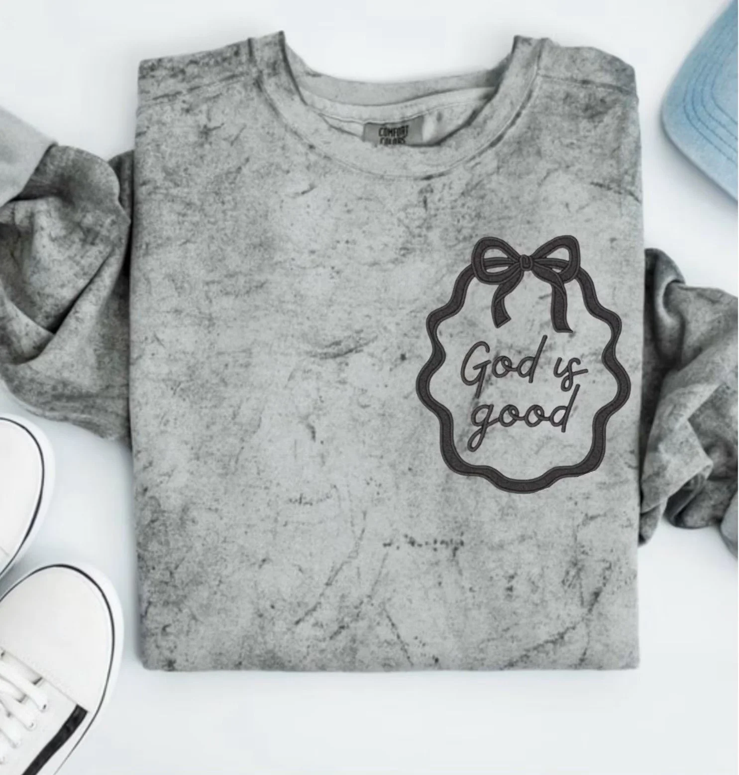Custom God is Good Comfort colors Sweatshirt- 7 days turn around time