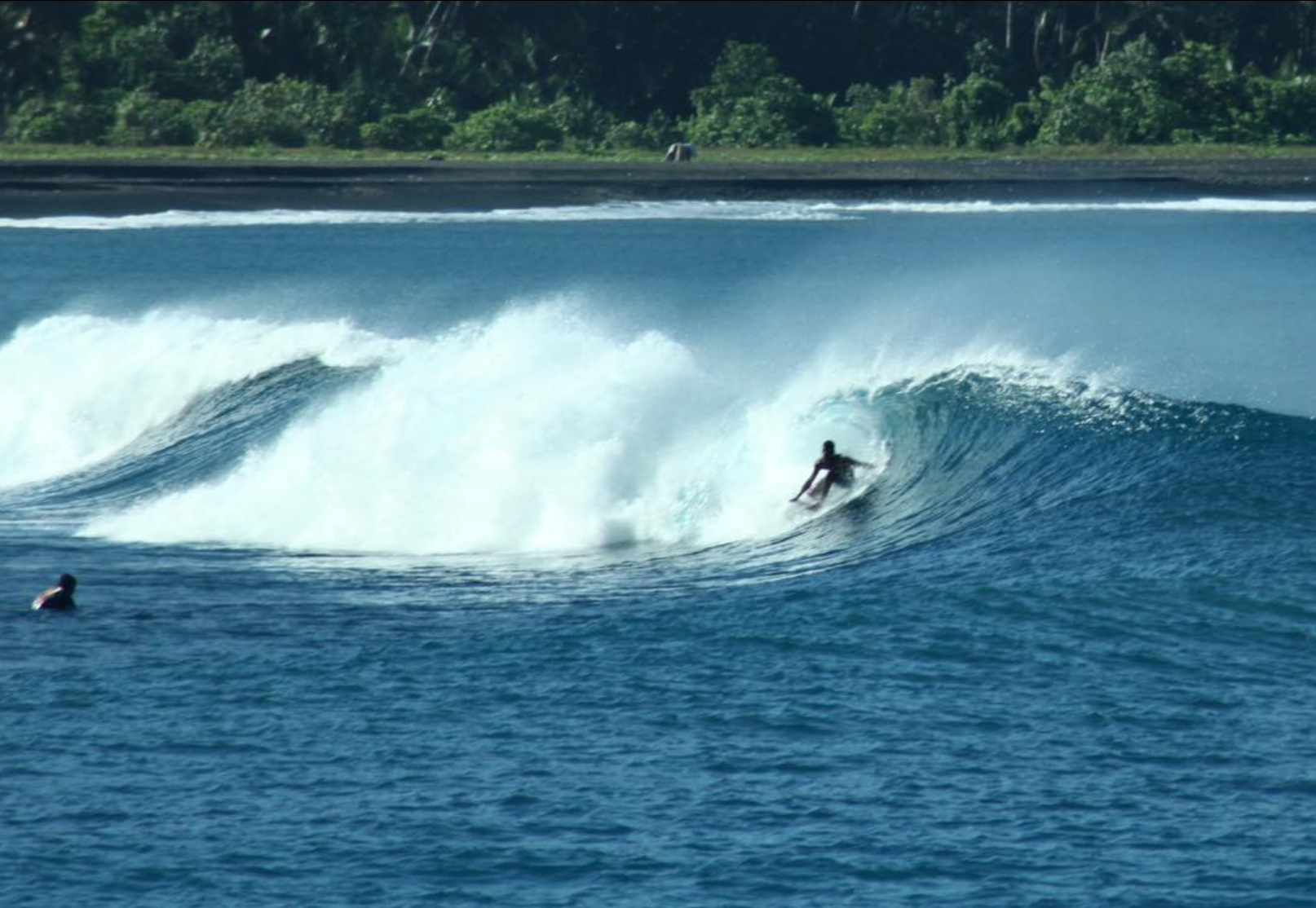  Martin brought some locals onboard just so he had someone to surf with 