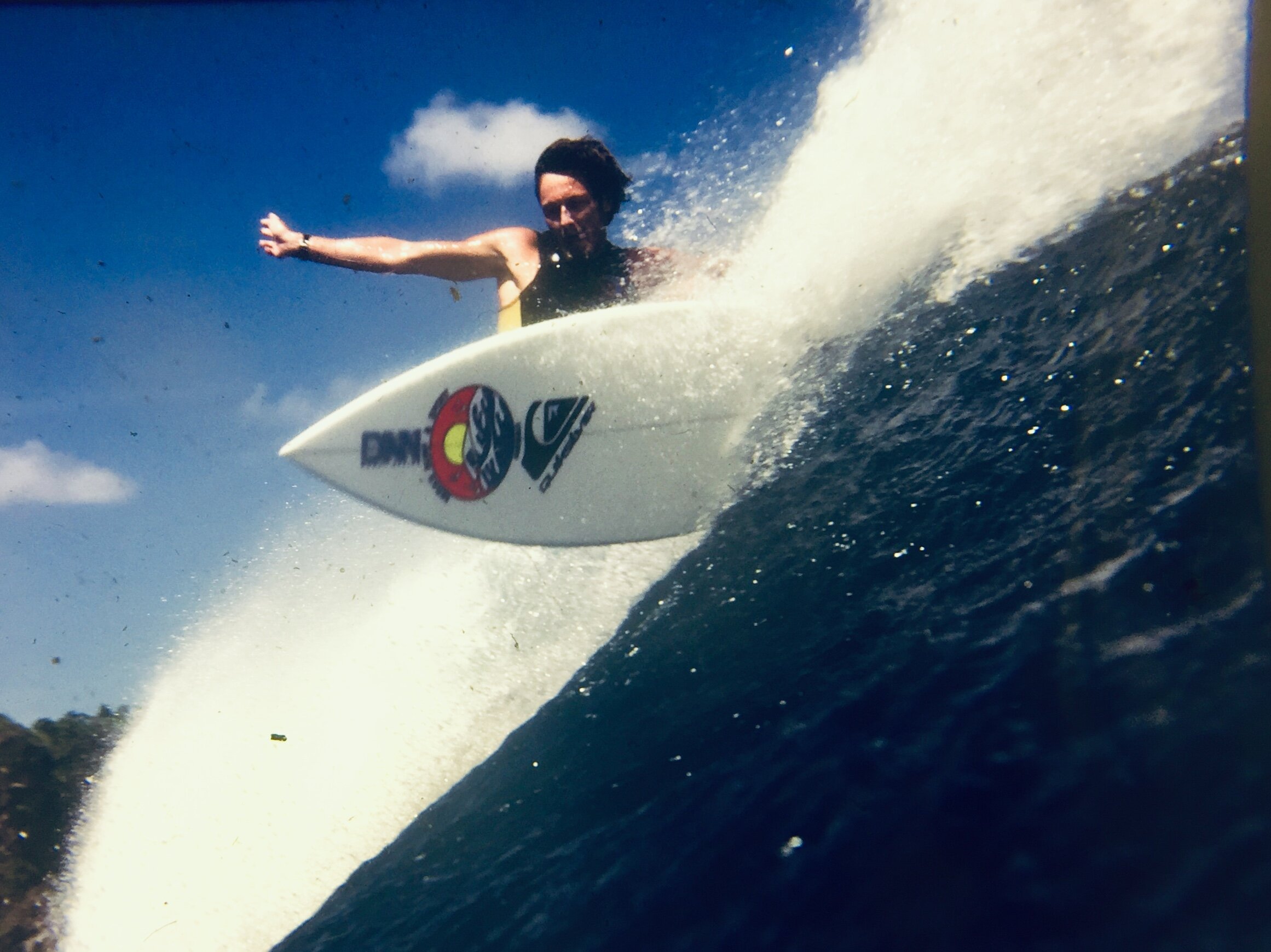  Hawaiian Mickey Neilson scored the very first cover of Surfing Life magazine with this rare Uluwatu water shot 