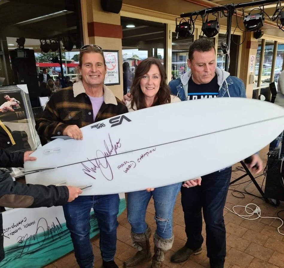 SURFBOARDS THE NEW CURRENCY OF CANCER FUNDRAISERS