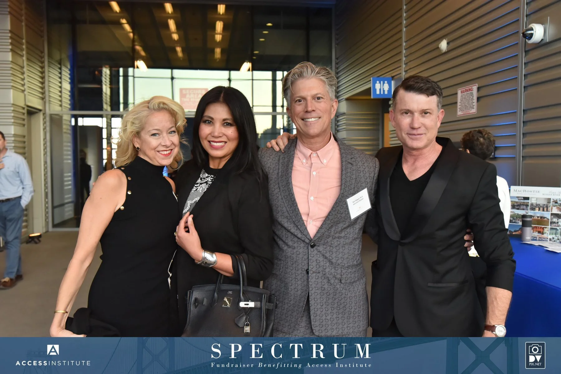 Spectrum Gala benefitting Access Institute. It is Ms. Franco's personal goal to eliminate the negative biases and stigma associated with mental health. Pictured with Bart Magee, Ph.D., Founder and Director. 