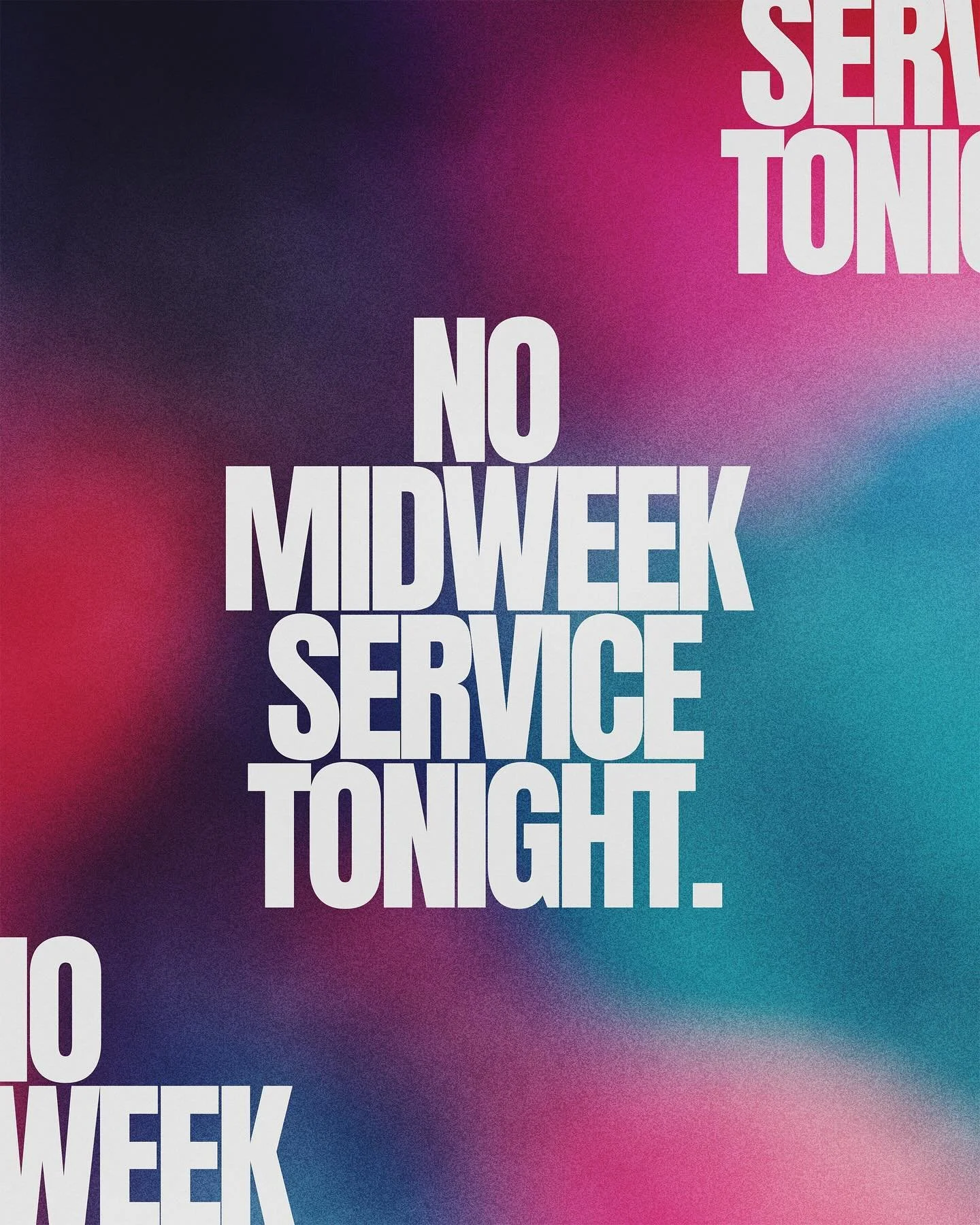 🦃 No Midweek Service This Week

In observance of Thanksgiving, there will be no midweek service this Wednesday. Take this time to enjoy with your loved ones and reflect on the goodness of God.

Happy Thanksgiving from The Sanctuary!

#Thanksgiving #