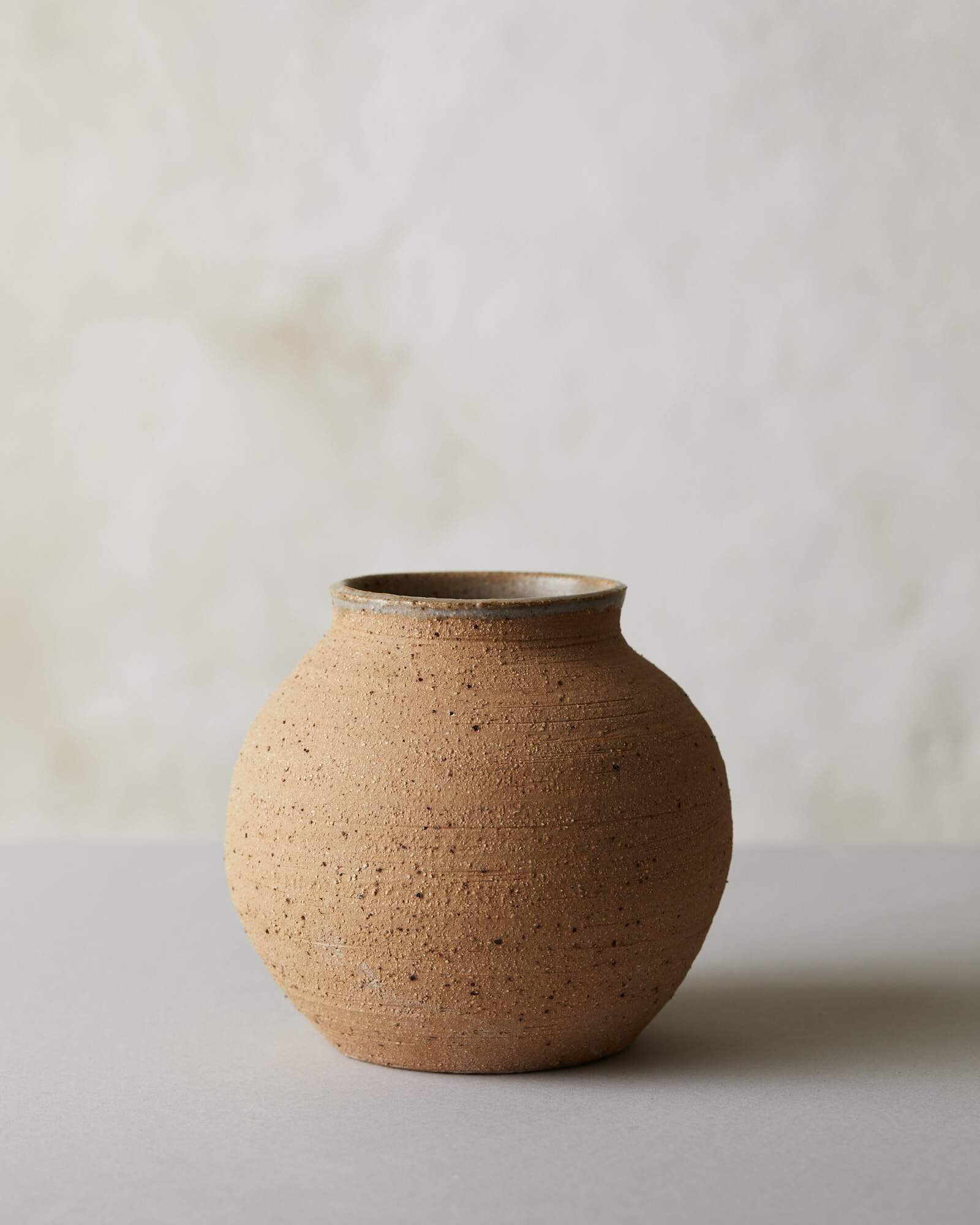 Unglazed Gold Jar