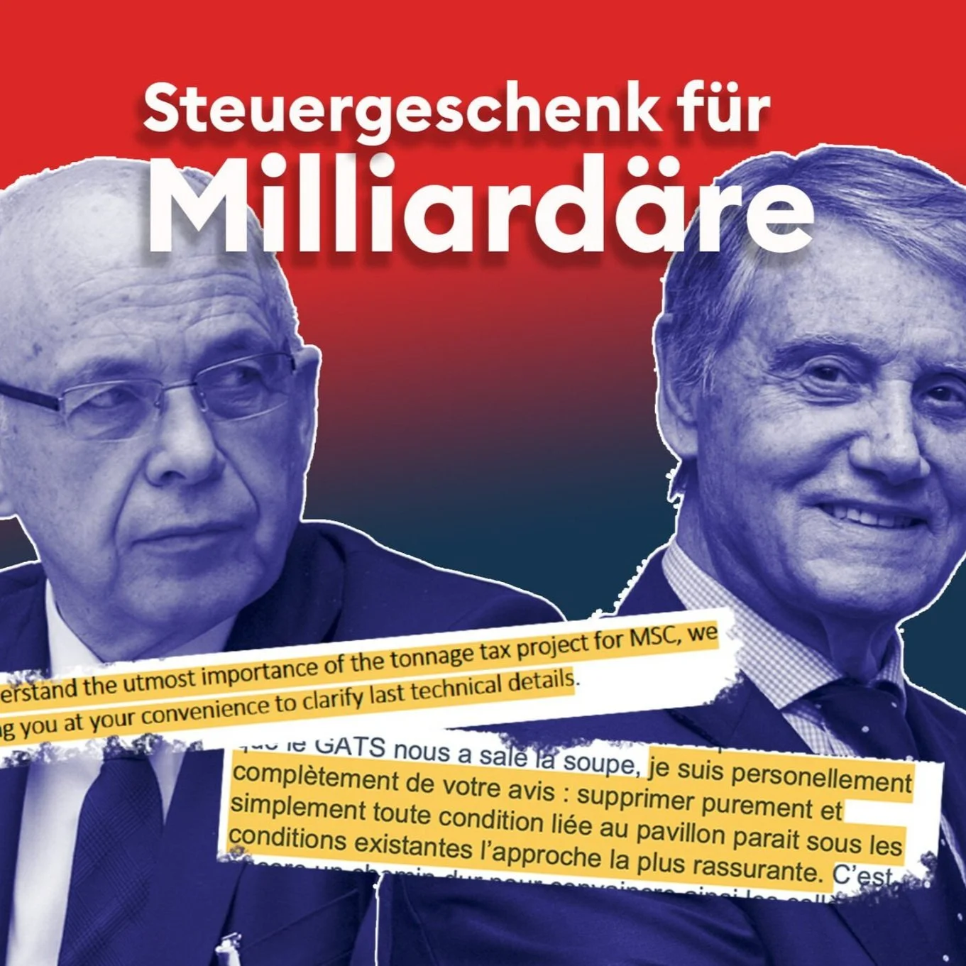 Steuergeschenk für Milliardäre
