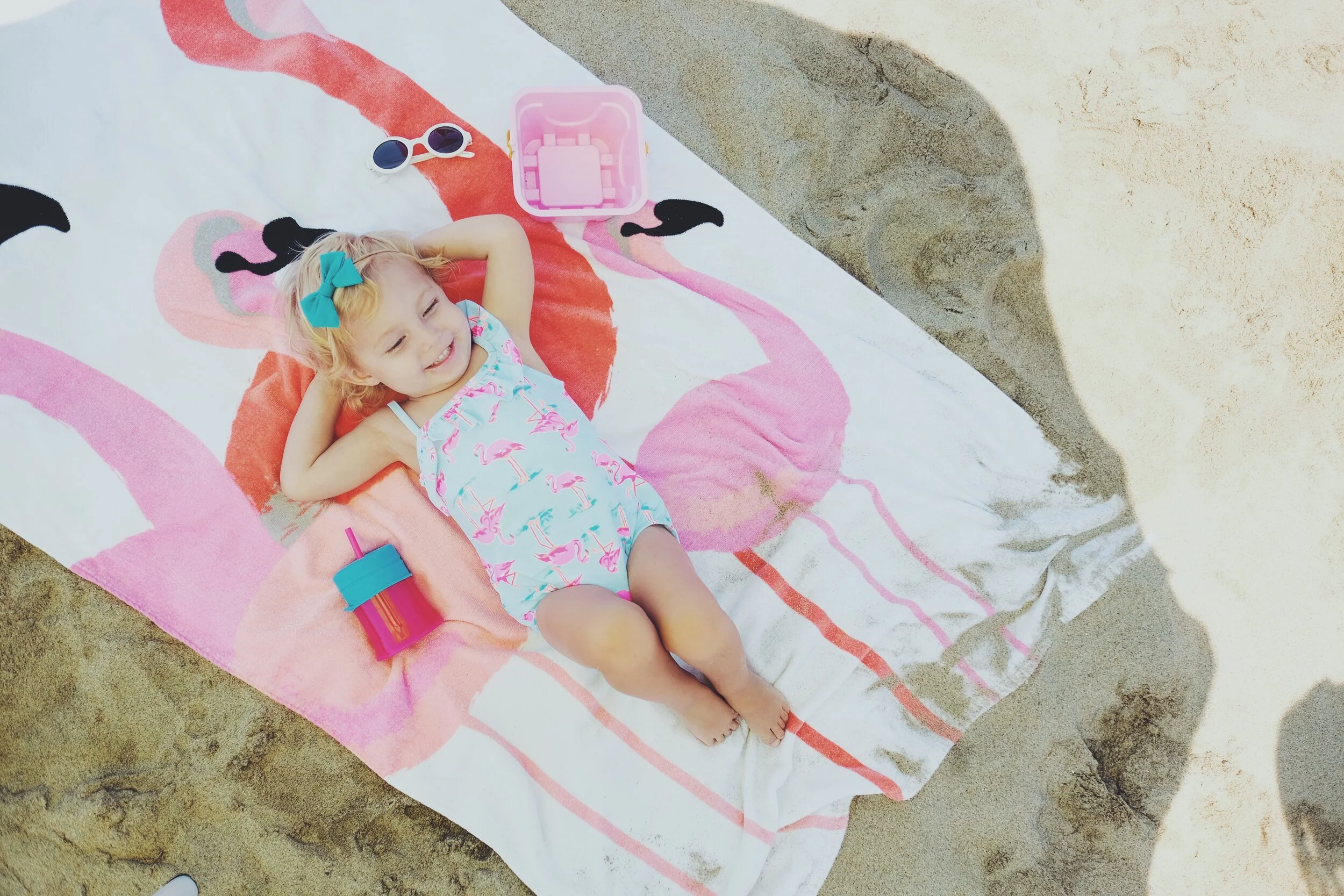 Beach with the babes.